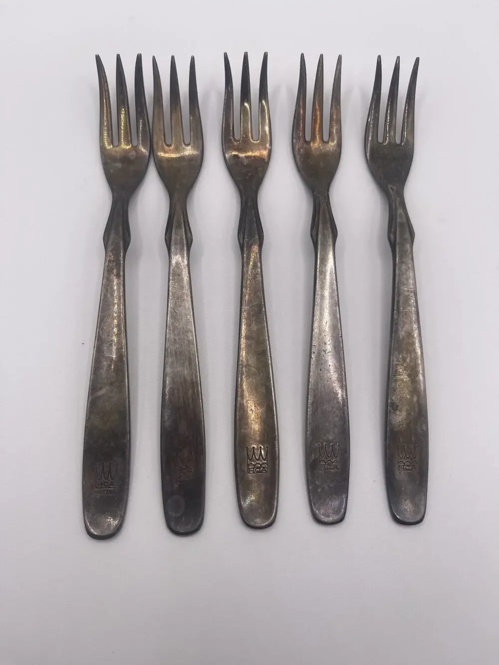 Antique International Silver Co Hotel silver trident Oyster Pickle seafood Fork